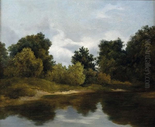 Waldlandschaft Oil Painting by Conrad Grefe