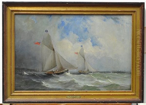 In Full Sail Oil Painting by Charles Gregory