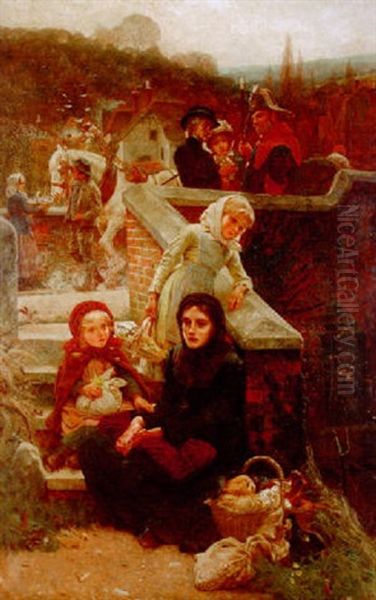 Vid Stadsporten Oil Painting by Edward John Gregory