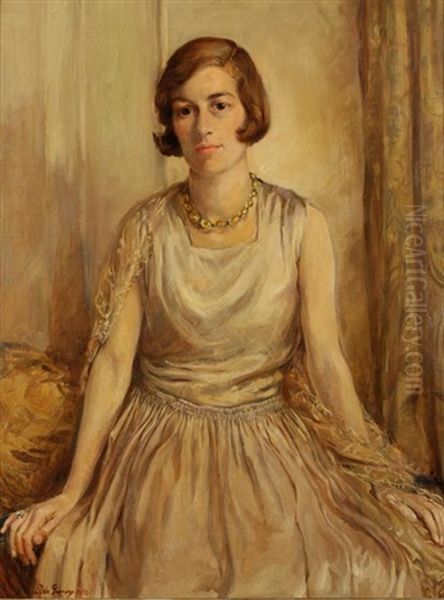 Portrait Of Mrs Moreland-aird Oil Painting by Elsie Gregory