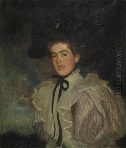 Portrait Of Miss Somers Oil Painting by Maurice Greiffenhagen