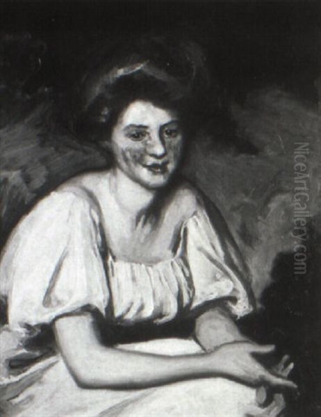 Portrait Of Miss Maud Brackenburg Oil Painting by Maurice Greiffenhagen