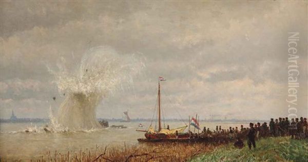 The Military Exercise Oil Painting by Johan Conrad Greive