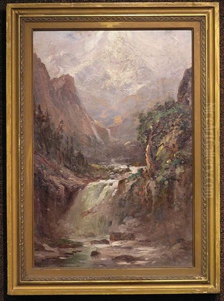 Sierra Nevada Landscape Oil Painting by Deidrich Henry Gremke