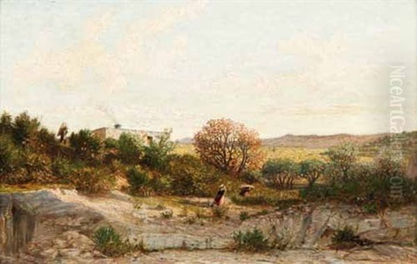 Paysage Oil Painting by Prosper-Joseph Gresy