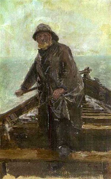 Steuermann Oil Painting by Carlos Grethe