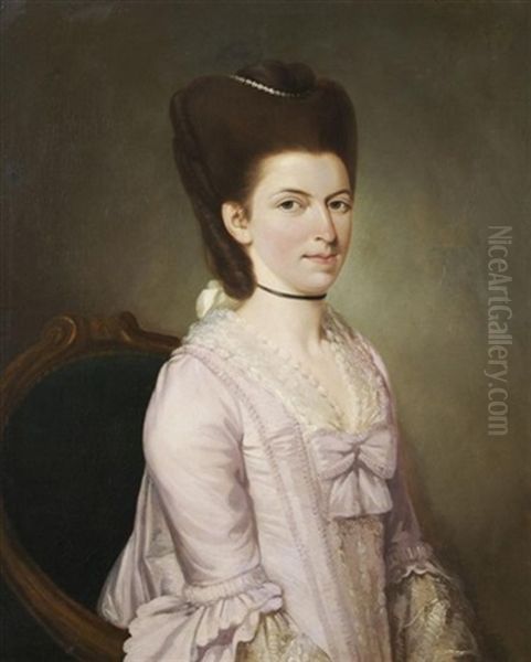 Portrait Of A Woman Oil Painting by Anne Genevieve Greuze