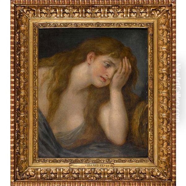 Marie L'egyptienne Oil Painting by Jean Baptiste Greuze