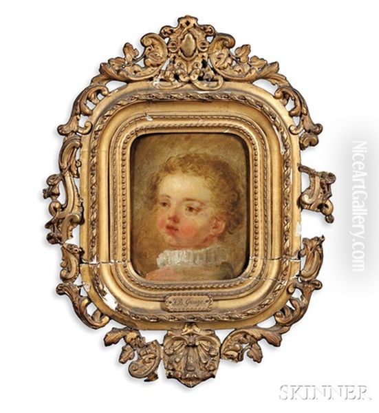 Bust Of A Child Oil Painting by Jean Baptiste Greuze