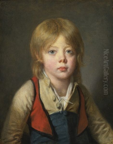 Young Peasant Boy Oil Painting by Jean Baptiste Greuze