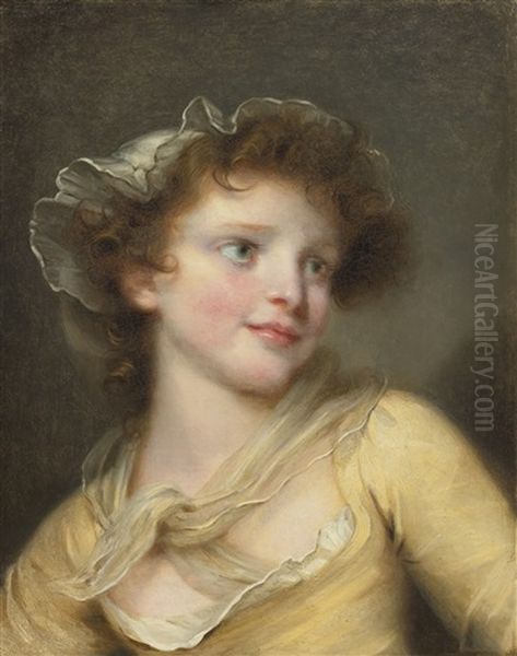 La Coquette Oil Painting by Jean Baptiste Greuze