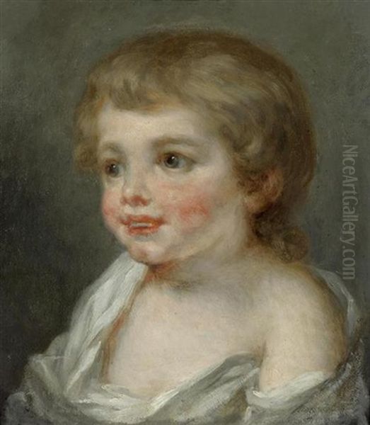 Portrait Eines Jungen Oil Painting by Jean Baptiste Greuze