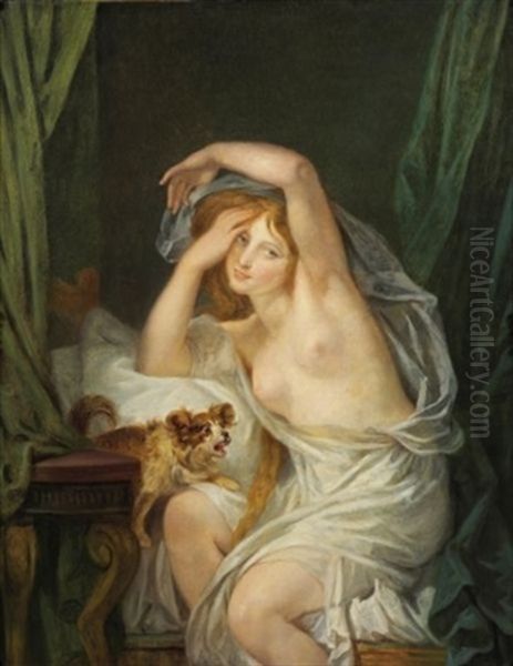 Le Reveil Oil Painting by Jean Baptiste Greuze