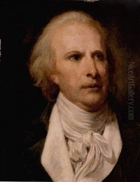 Portrait Of A Gentleman (louis Moreau De Saint-mery?) Oil Painting by Jean Baptiste Greuze