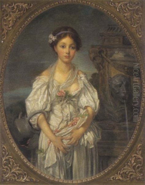 Der Zerbrochene Krug Oil Painting by Jean Baptiste Greuze