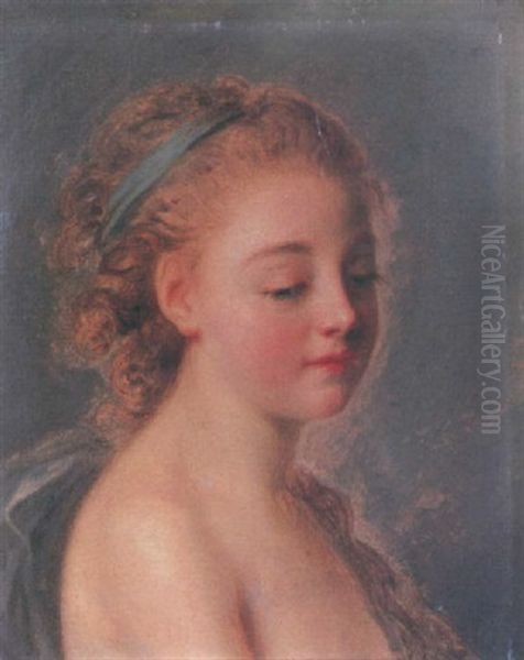 Reverie Oil Painting by Jean Baptiste Greuze