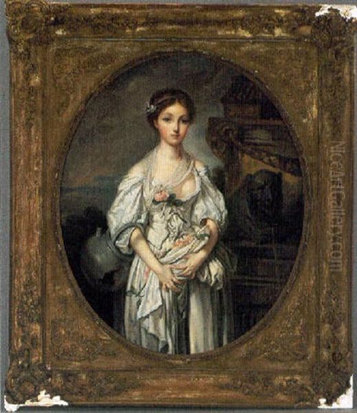 La Cruche Casse Oil Painting by Jean Baptiste Greuze