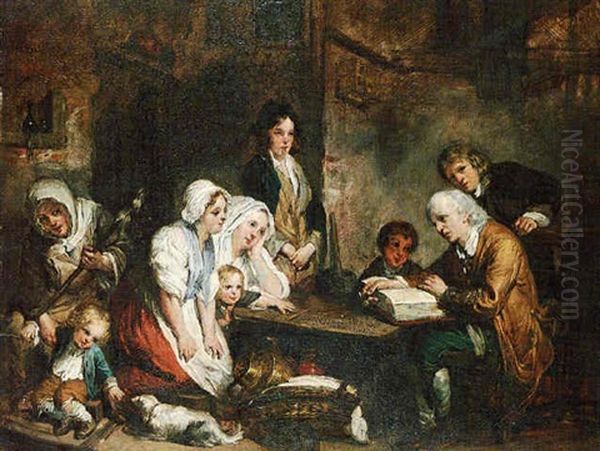 La Lecture Oil Painting by Jean Baptiste Greuze