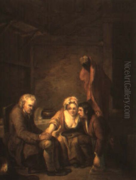 L'aveugle Trompe Oil Painting by Jean Baptiste Greuze