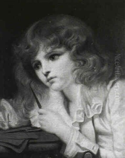 The Young Student Oil Painting by Jean Baptiste Greuze