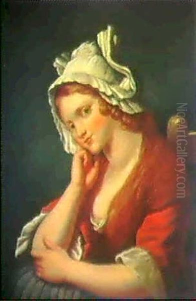 Madchenbildnis Oil Painting by Jean Baptiste Greuze