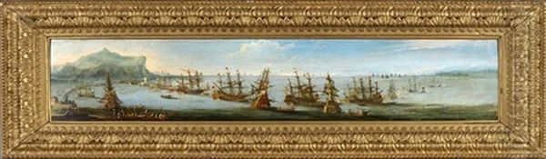 Navires Dans Un Port Mediterraneen Oil Painting by Orazio Grevenbroeck