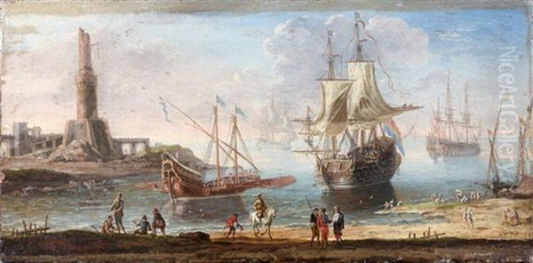 Marine Oil Painting by Orazio Grevenbroeck