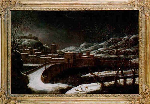 Paysage D'hiver Oil Painting by Orazio Grevenbroeck