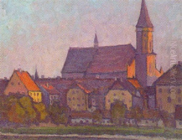 Ansicht Von Regensburg Oil Painting by Ludwig Grieb