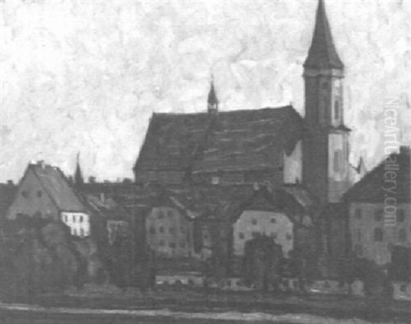 Ansicht Von Regensburg Oil Painting by Ludwig Grieb