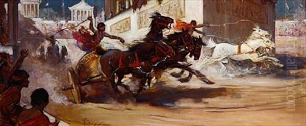 The Chariot Race by Walter Graham Grieve