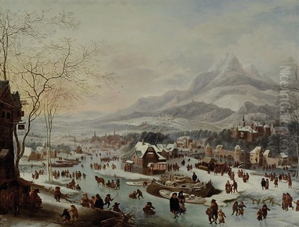 Das Eisvergnugen Oil Painting by Robert Griffier