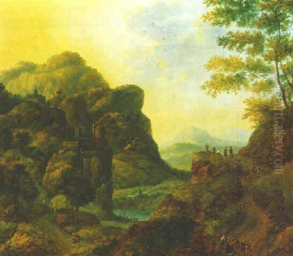 Vue De La Vallee Du Rhin Oil Painting by Robert Griffier