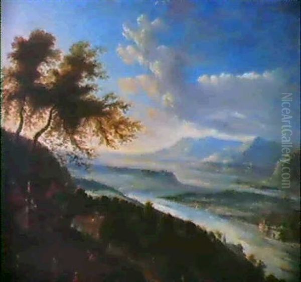 Rheinlandschaft Oil Painting by Robert Griffier