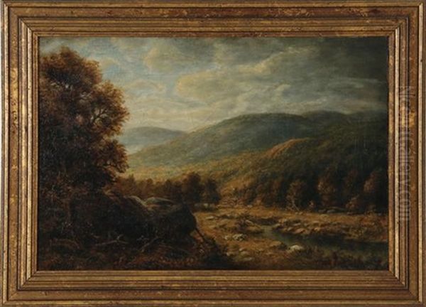 Mountain Landscape Oil Painting by Thomas Bailey Griffin