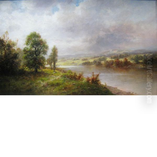 Along The River Oil Painting by Thomas Bailey Griffin