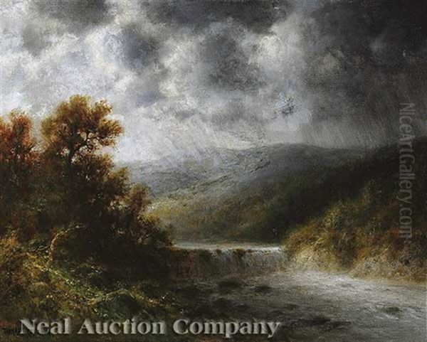 Stormy Day Oil Painting by Thomas Bailey Griffin