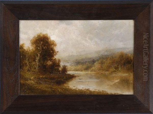 Riverscape Oil Painting by Thomas Bailey Griffin