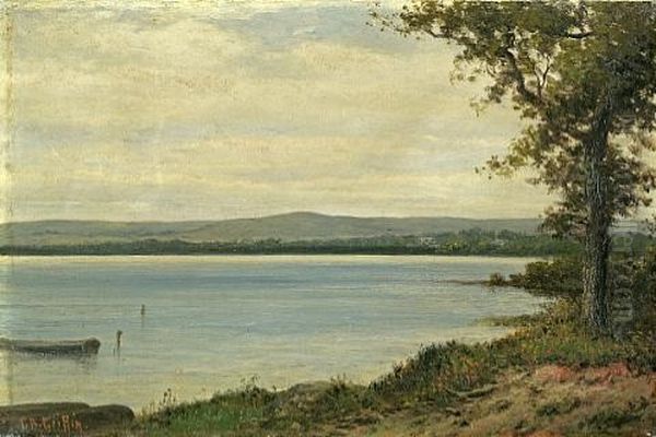 View Of Budd Lake, New Jersey Oil Painting by Thomas Bailey Griffin