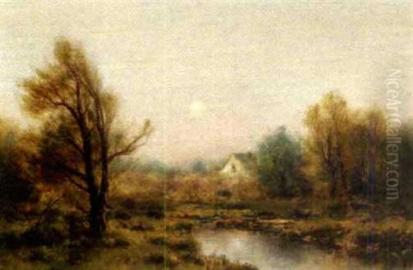 Frosty Morning, Springfield, N.j. Oil Painting by Thomas Bailey Griffin