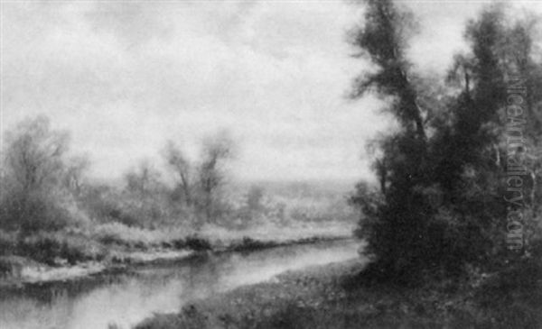 River View Oil Painting by Thomas Bailey Griffin