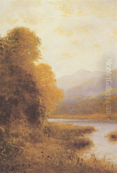 Along The Banks Oil Painting by Thomas Bailey Griffin