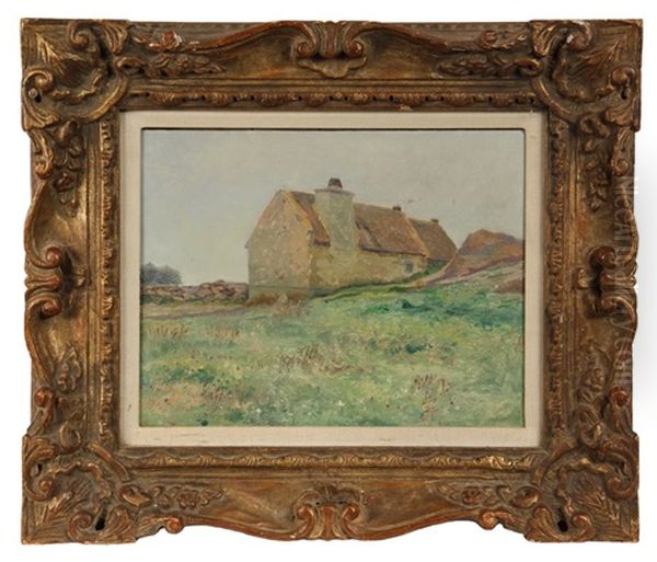 A Breton Cottage Oil Painting by Walter Griffin