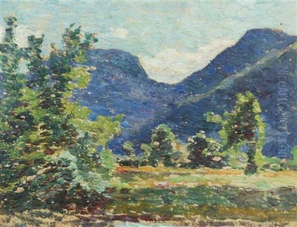 Mountain Clearing Oil Painting by Walter Griffin