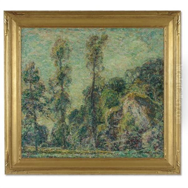 Poplars Oil Painting by Walter Griffin