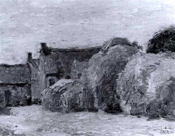 Kerhastin (finistere) Haystacks Oil Painting by Walter Griffin