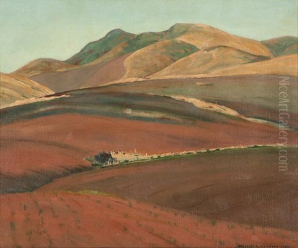 Barley Fields, Irvine Ranch Oil Painting by William Alexander Griffith