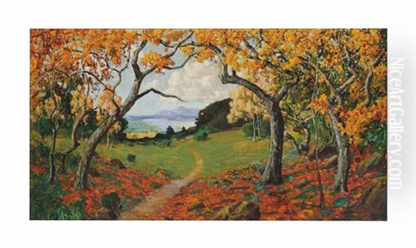 Autumn Landscape Oil Painting by William Alexander Griffith