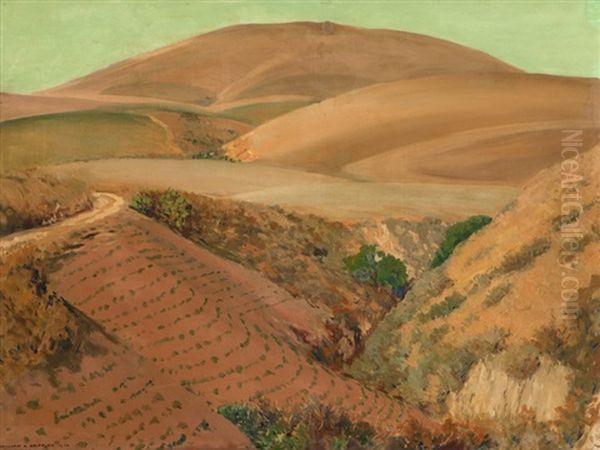 Rolling Hills Oil Painting by William Alexander Griffith