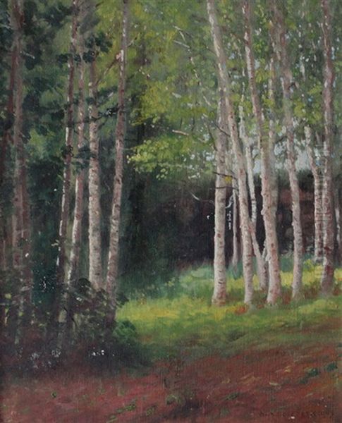 Forest Landscape Oil Painting by William Alexander Griffith